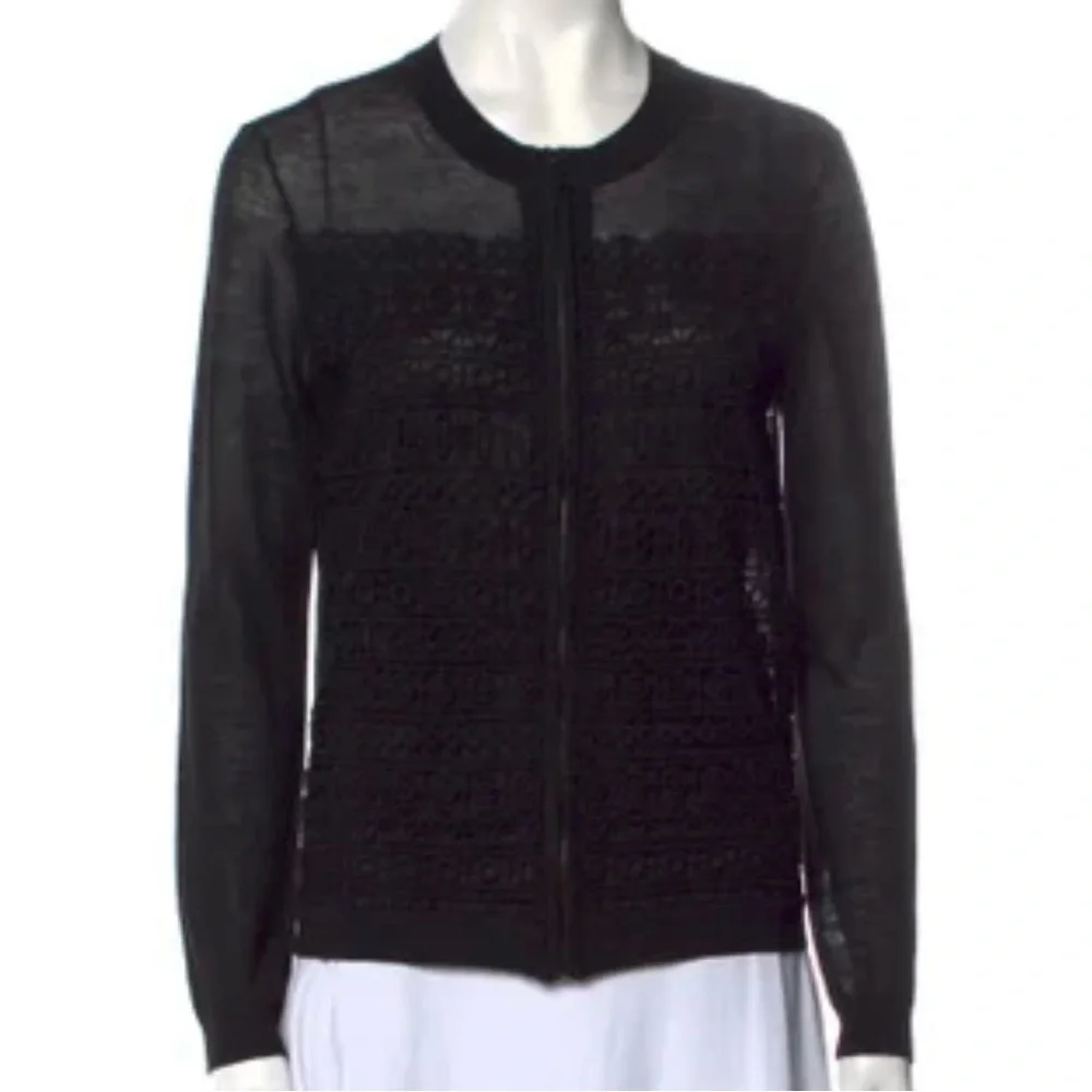 Tory Burch wool zipper cardigan